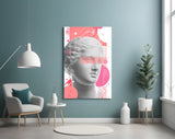 Statue Glass Wall Art.
