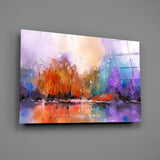 Lake View Glass Wall Art.