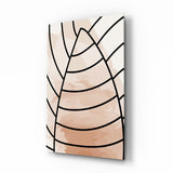 Lines of Leaf Glass Wall Art.