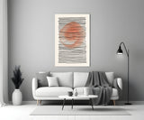 Abstract Sunset Glass Wall Art.