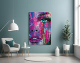 Woman Eye Glass Wall Art.