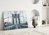 Brooklyn Bridge Glass Wall Art.