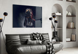 Behind the Mask Glass Wall Art.