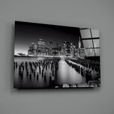 City Night Glass Wall Art.