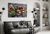 Spices Glass Wall Art.