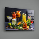 Cocktails Glass Wall Art.