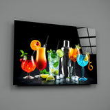 Cocktails Glass Wall Art.