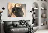 Black Adam Glass Wall Art.