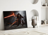 Kylo Ren Glass Wall Art.