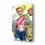 Harley Quinn Glass Wall Art.