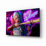 Harley Quinn Glass Wall Art.