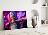 Harley Quinn Glass Wall Art.