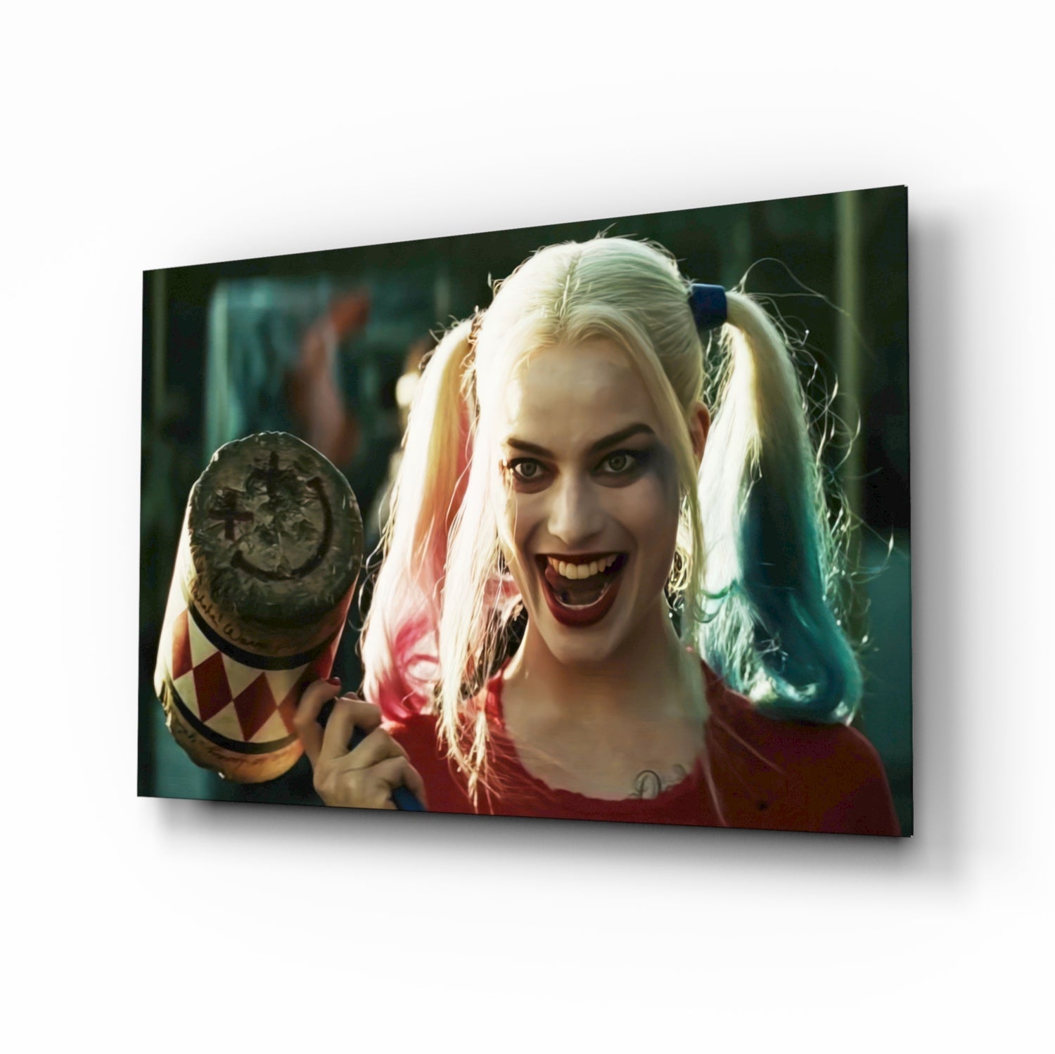 Harley Quinn Glass Wall Art.