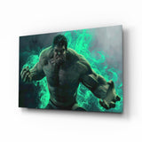 Hulk Glass Wall Art.