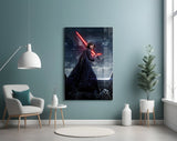 Kylo Ren Glass Wall Art.