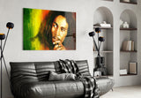 Bob Marley Glass Wall Art.