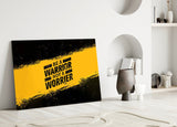 Be a Warrior Glass Wall Art.