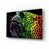 Leopard Glass Wall Art.