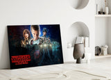 Stranger Things Poster Glass Wall Art.