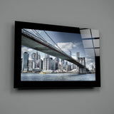 Brooklyn Bridge Glass Wall Art.