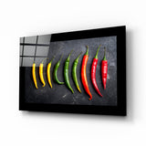 Peppers Glass Wall Art.