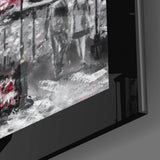 Pink and Paris Glass Wall Art.