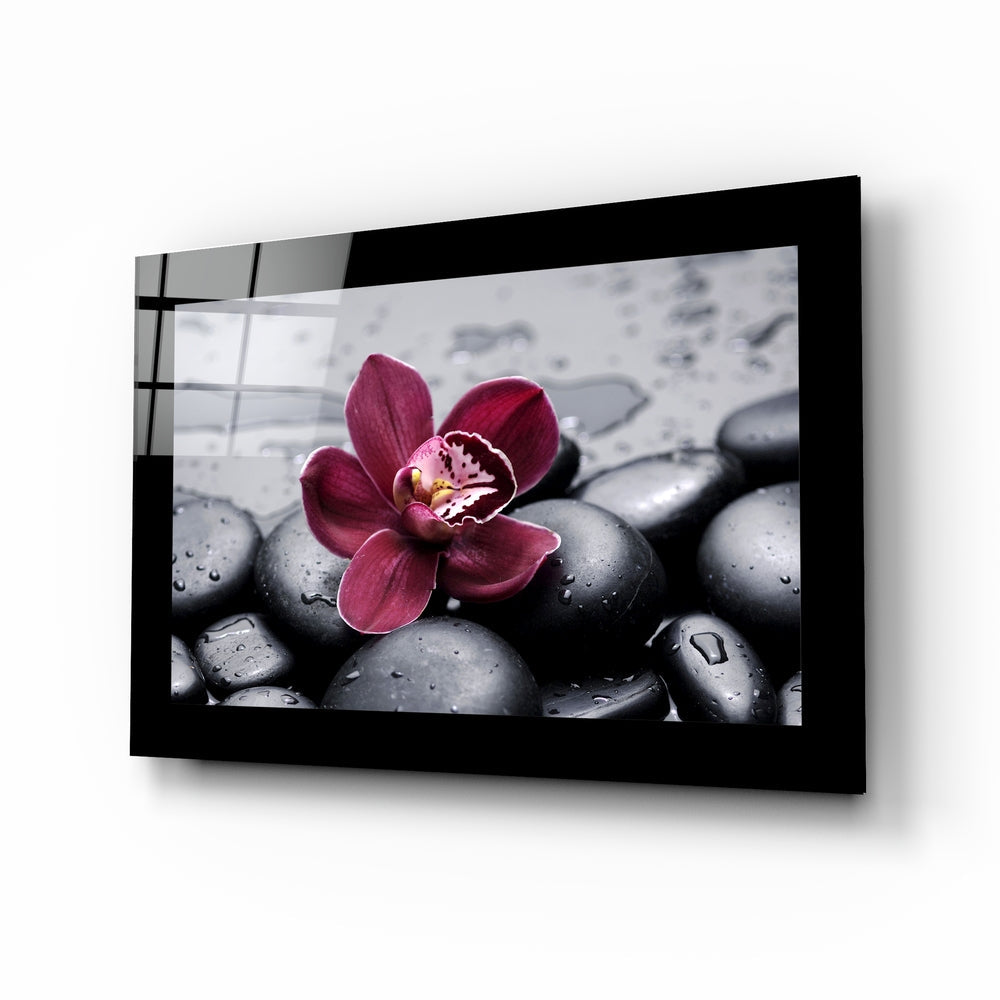 Orchid Glass Wall Art.