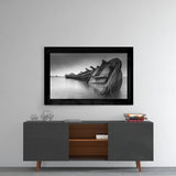 Abandoned Boat Glass Wall Art.