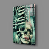 Fall of Skeletons Glass Art  || Designers Collection.