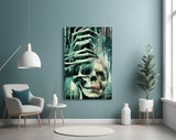 Fall of Skeletons Glass Art  || Designers Collection.