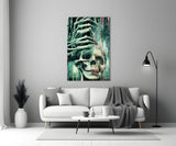 Fall of Skeletons Glass Art  || Designers Collection.