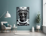 "Humachine" Glass Wall Art  || Designer Collection.