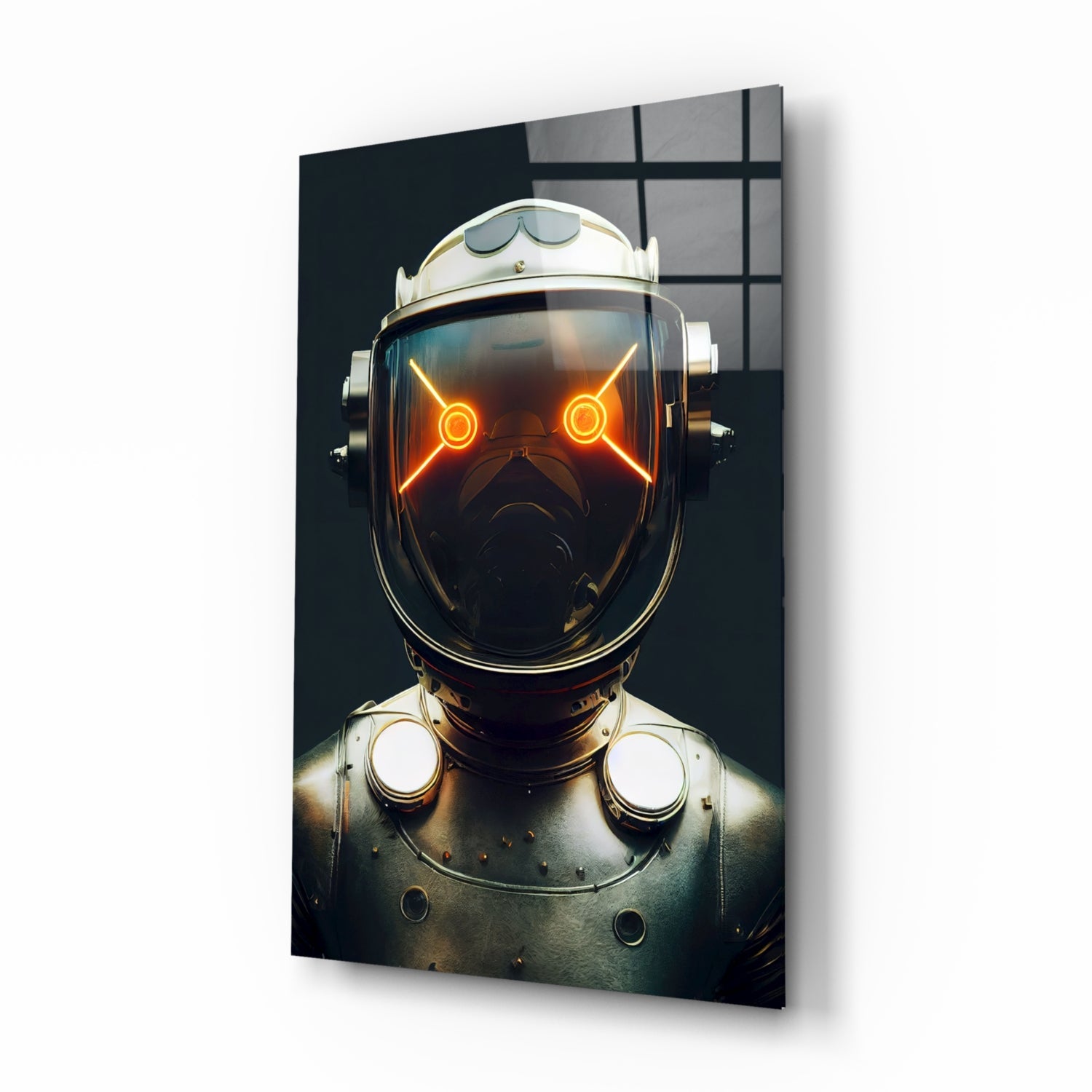 Robotic View Glass Wall Art  || Designer Collection.
