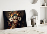 Queen of Flowers Glass Wall Art  || Designer Collection.