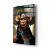 Princess of Flowers Glass Wall Art  || Designer Collection.