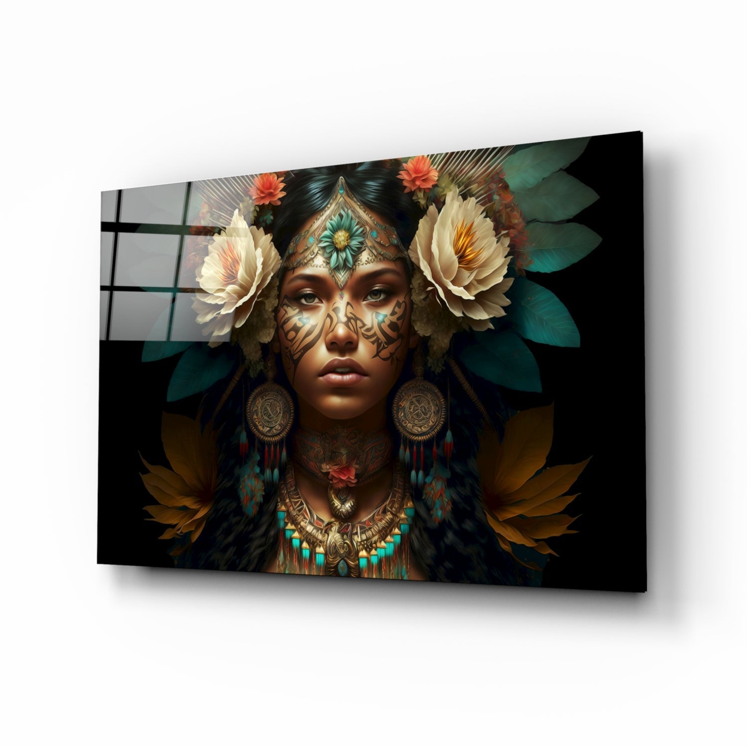 Beauty of the Clan Glass Wall Art  || Designer Collection.