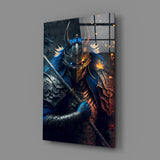 Lord Warrior Glass Wall Art  || Designer Collection | Insigne Art Design.