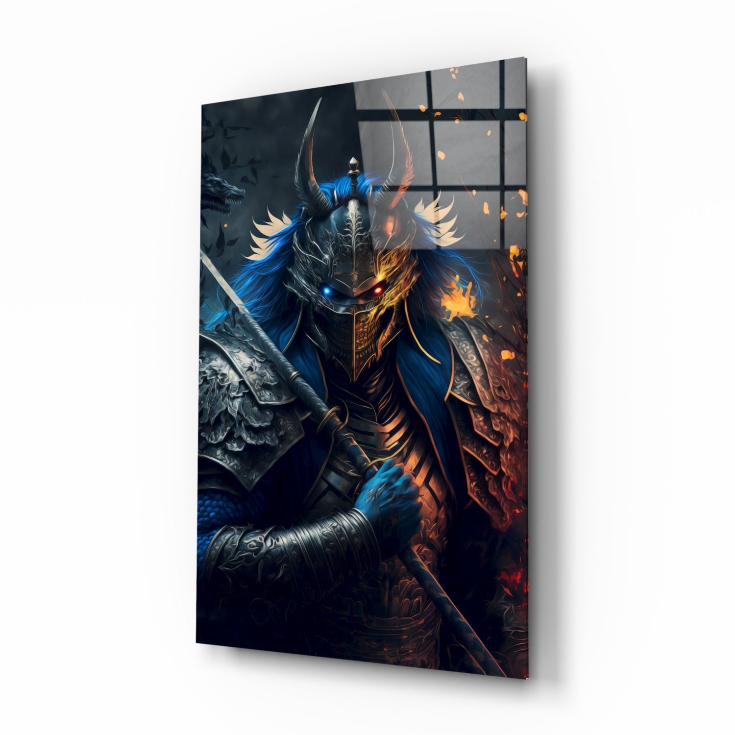 Lord Warrior Glass Wall Art  || Designer Collection | Insigne Art Design.