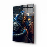 Lord Warrior Glass Wall Art  || Designer Collection | Insigne Art Design.