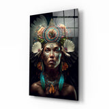 Flower Monarch Glass Wall Art  || Designer Collection | Insigne Art Design.