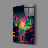 Walk to the New Life Glass Wall Art  || Designers Collection | Insigne Art Design.