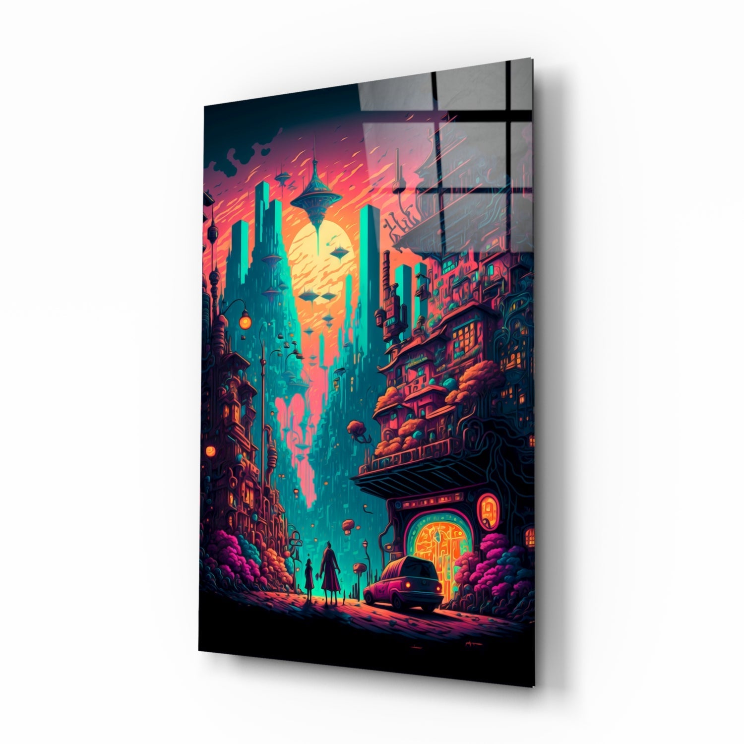 Dream of a New Life Glass Wall Art  || Designers Collection | Insigne Art Design.