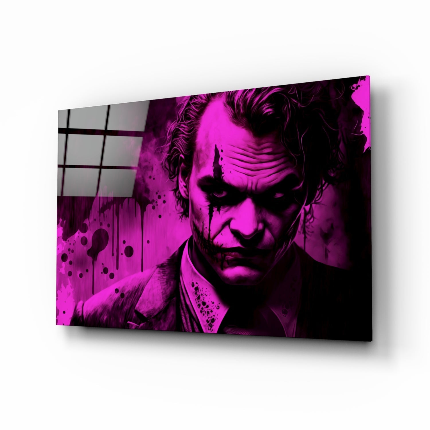 Joker Glass Wall Art  || Designer Collection.