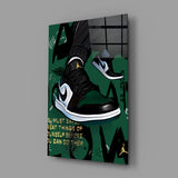Air Jordan Glass Wall Art || Designer Collection.