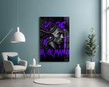 Kobe Bryant, Black Mamba Glass Wall Art || Designer Collection.