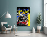Andy Warhol vs Jean-Michel Basquiat Glass Wall Art || Designer Collection.