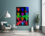 Andy Warhol and Himself Glass Wall Art || Designers Collection.