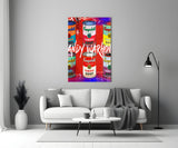 Andy Warhol and Cans Glass Wall Art || Designer Collection.