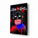 Style of Jean-Michel Basquiat Glass Wall Art || Designer Collection.