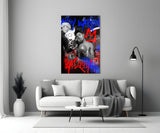 Andy Warhol vs Jean-Michel Basquiat Glass Wall Art || Designer Collection.